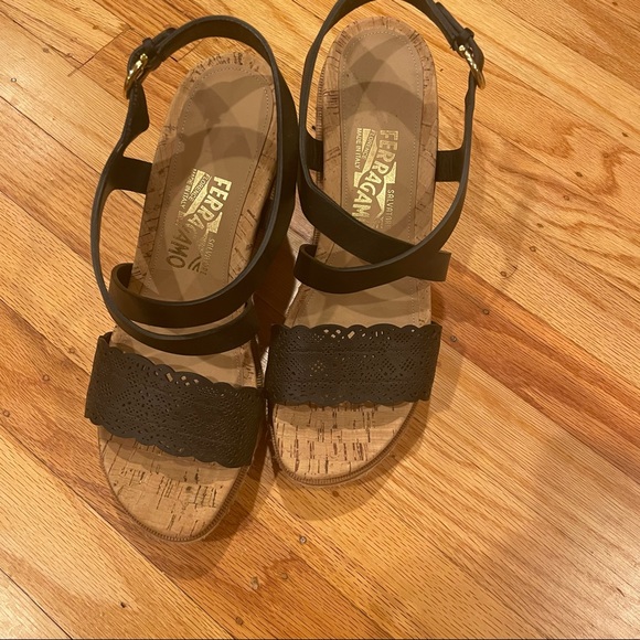 Salvatore Ferragamo laser cut wedges - Picture 2 of 5